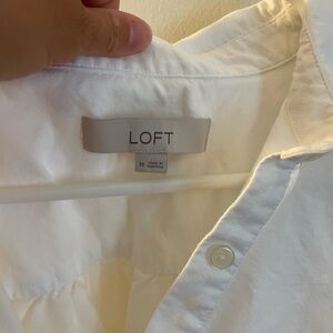 Loft size M white blouse.